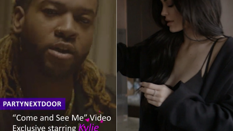 Illustration for article titled Kylie Jenner Appeared in a PARTYNEXTDOOR Music Video to Plug Her Lip Kit